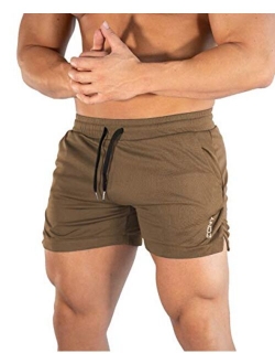 sandbank Men's 5" Gym Workout Short,Quick Dry Active Running Bodybuilding Shorts with Pockets