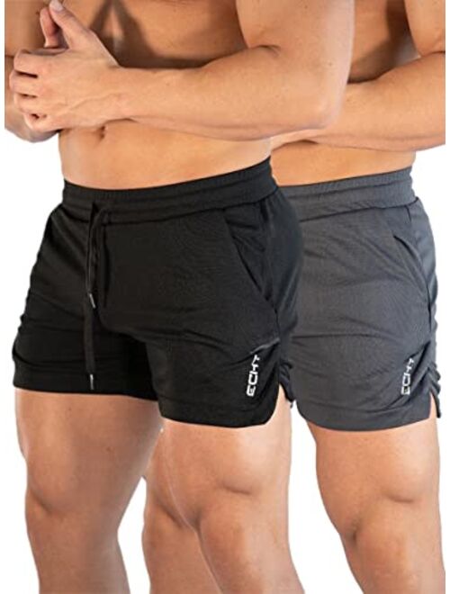 sandbank Men's 5" Gym Workout Short,Quick Dry Active Running Bodybuilding Shorts with Pockets