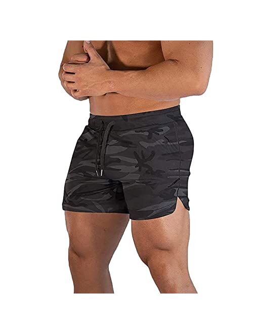 sandbank Men's 5" Gym Workout Short,Quick Dry Active Running Bodybuilding Shorts with Pockets