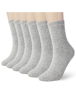 MIUMOY Women Regular Socks Quarter Cut Thin Cotton 6 Pack