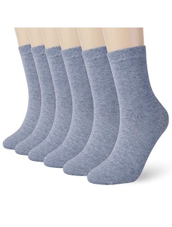 MIUMOY Women Regular Socks Quarter Cut Thin Cotton 6 Pack