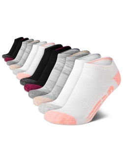 Womens Athletic Socks Cushioned Low Cut Ankle Socks (12 Pack)