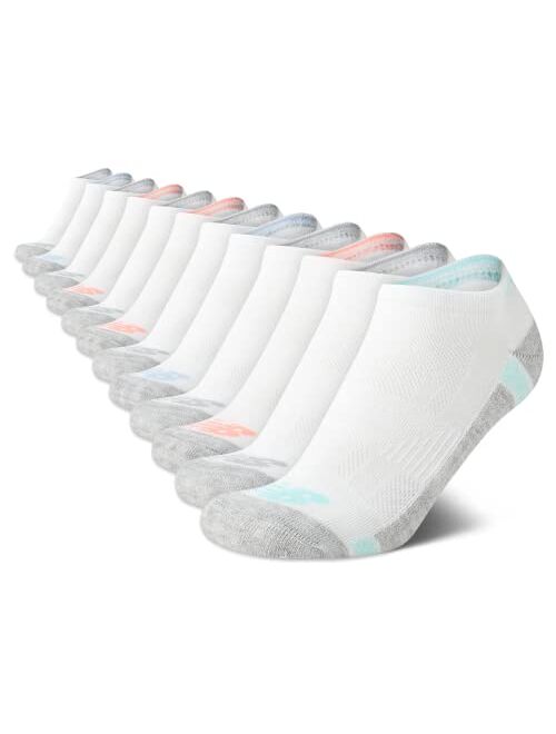 New Balance Women’s Athletic Socks – Cushioned Low Cut Ankle Socks (12 Pack)