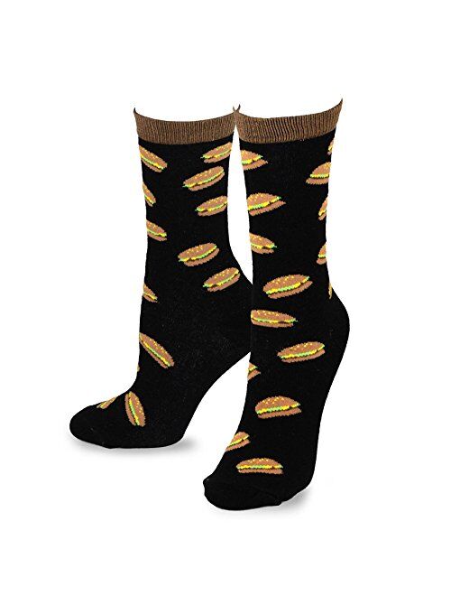 Teehee Socks TeeHee Women's Foods Crew or Knee Hi Multi Pair pack