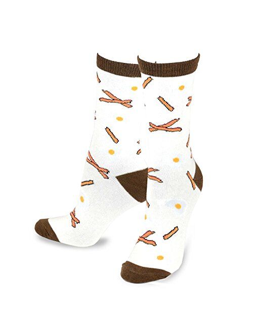 Teehee Socks TeeHee Women's Foods Crew or Knee Hi Multi Pair pack