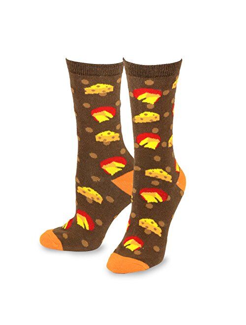 Teehee Socks TeeHee Women's Foods Crew or Knee Hi Multi Pair pack