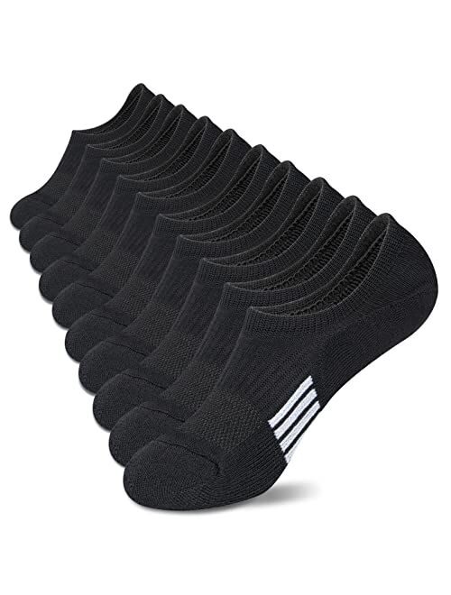 Amutost No Show Socks Womens Athletic cushion Ankle Footies Low Cut Socks 5-6 Pairs