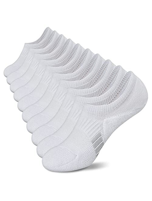 Amutost No Show Socks Womens Athletic cushion Ankle Footies Low Cut Socks 5-6 Pairs