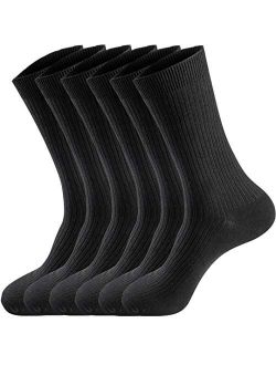 Smithking Comfy Quality Soft Breathable PURE Cotton Socks for Men & Women 6 pack