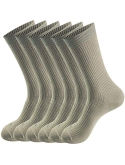 Smithking Comfy Quality Soft Breathable PURE Cotton Socks for Men & Women 6 pack