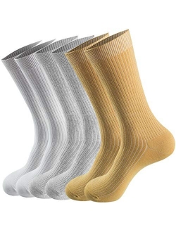 Smithking Comfy Quality Soft Breathable PURE Cotton Socks for Men & Women 6 pack