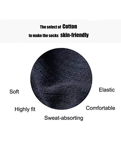 Smithking Comfy Quality Soft Breathable PURE Cotton Socks for Men & Women 6 pack