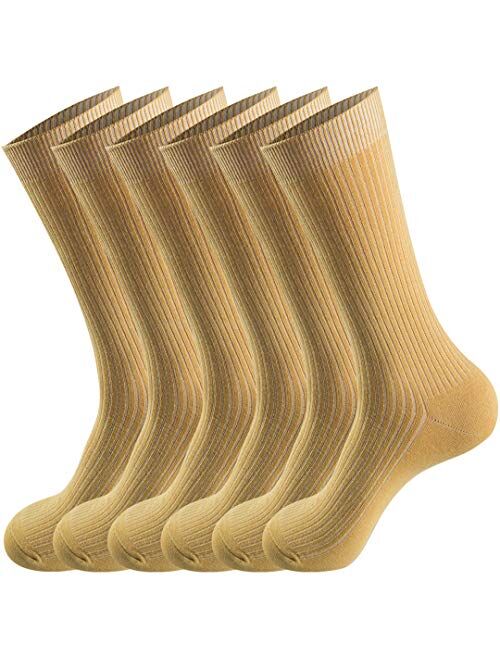 Smithking Comfy Quality Soft Breathable PURE Cotton Socks for Men & Women 6 pack