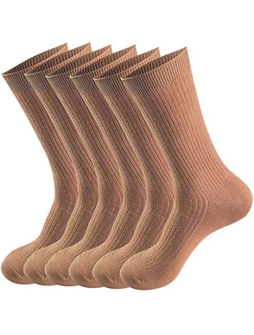 Smithking Comfy Quality Soft Breathable PURE Cotton Socks for Men & Women 6 pack