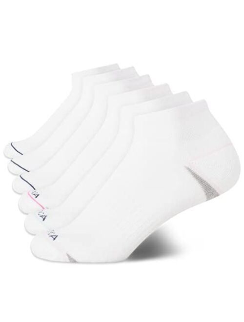 Nautica Women's Comfort Cushioned Quarter Cut Moisture Control Athletic Socks (6 Pack)