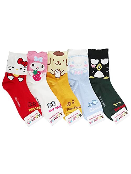 kikiya socks kikiyasocks Socksense Hello K Character Series Women's Original Crew Socks