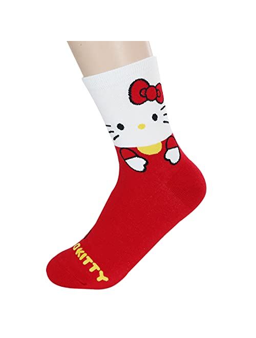 kikiya socks kikiyasocks Socksense Hello K Character Series Women's Original Crew Socks