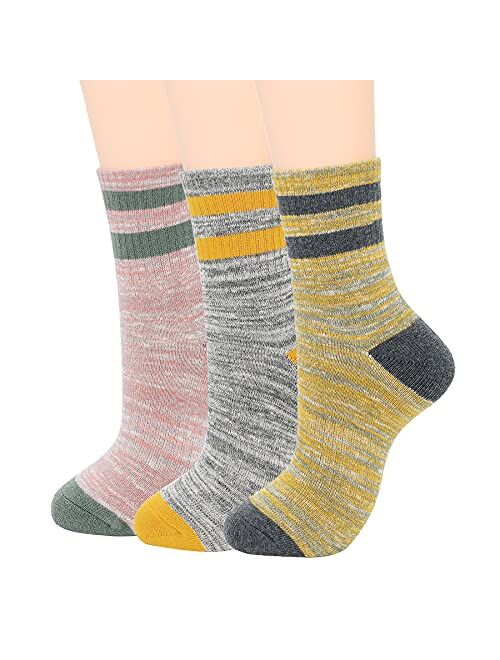 Zando Womens Wool Socks for Women Thick Winter Warm Comfy Socks Cute Crew Socks Merino Athletic Cozy Socks Women