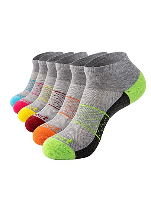 BEENUT Womens Ankle Socks - 6 Pairs Running Athletic Cushioned Sole Socks, non-slip Sports Socks.