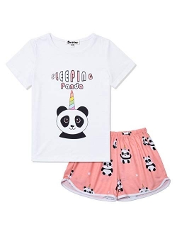 Girls Unicorn/Mermaid/Flamingo Pajamas Kids Cotton Pjs Set Sleepwear 3-13Years