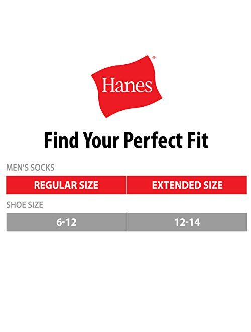 Hanes Men's Max Cushion Ankle Socks, 6-Pair Pack