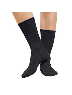 Cottonique's Lightweight Latex-Free 100% Organic Cotton Crew Socks (2pairs/pack)