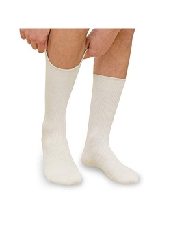 Cottonique's Lightweight Latex-Free 100% Organic Cotton Crew Socks (2pairs/pack)