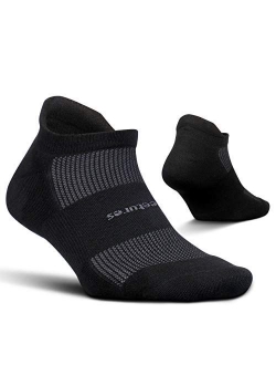 High Performance Cushion No Show Tab Solid- Running Socks for Men & Women, Athletic Ankle Socks, Moisture Wicking