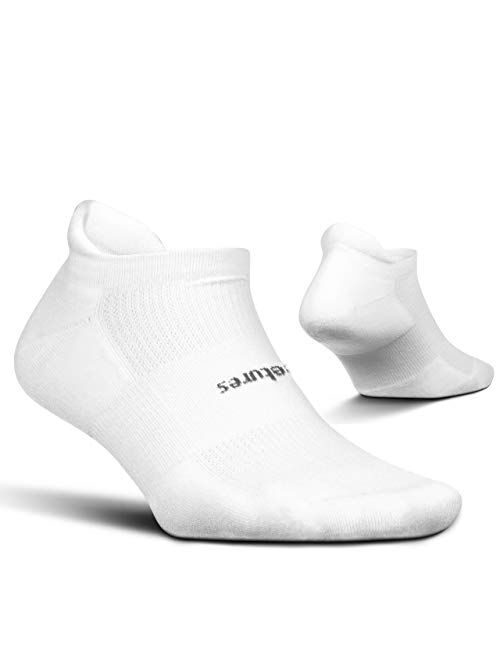 Feetures High Performance Cushion No Show Tab Solid- Running Socks for Men & Women, Athletic Ankle Socks, Moisture Wicking