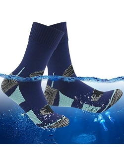 RANDY SUN 100% Waterproof Socks, Unisex Hiking Wading Trail Running Kayaking Crew Socks