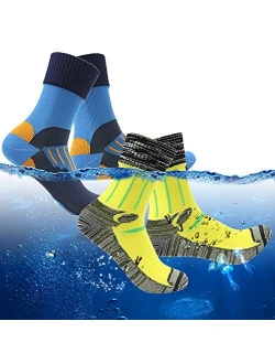 RANDY SUN 100% Waterproof Socks, Unisex Hiking Wading Trail Running Kayaking Crew Socks