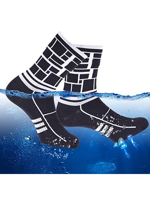 RANDY SUN 100% Waterproof Socks, Unisex Hiking Wading Trail Running Kayaking Crew Socks