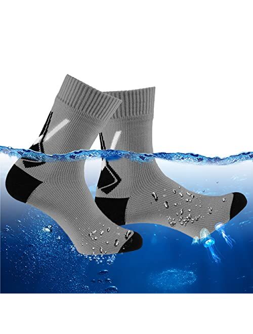 RANDY SUN 100% Waterproof Socks, Unisex Hiking Wading Trail Running Kayaking Crew Socks