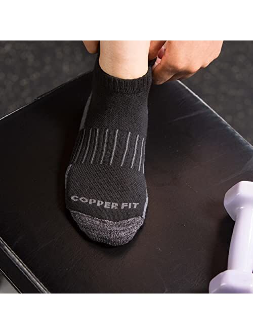 Copper Fit Ankle Length Sport Socks, 3 Pair