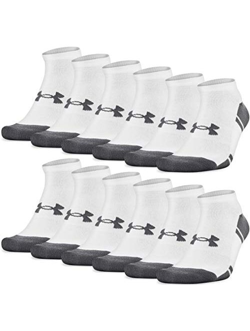 Under Armour Adult Resistor 3.0 No Show Socks, Multipairs