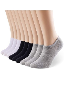 K-LORRA 9 Pack No Show Thin Casual Socks Women and Man Low Cut Cotton Socks