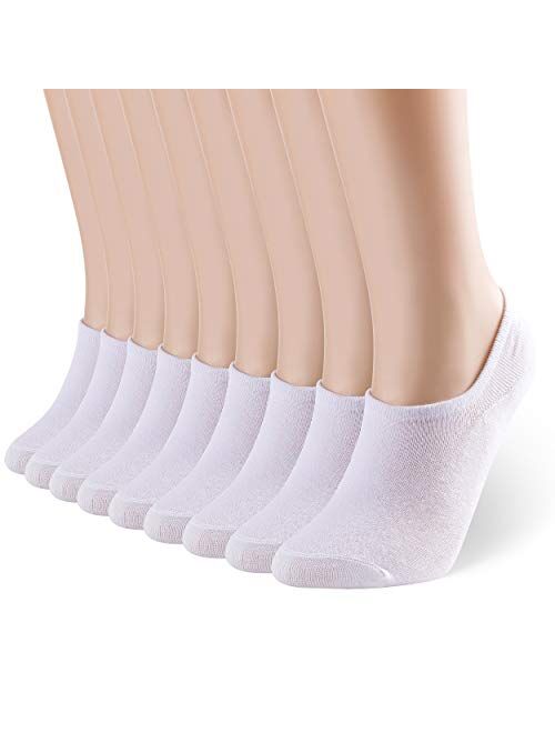 K-LORRA 9 Pack No Show Thin Casual Socks Women and Man Low Cut Cotton Socks