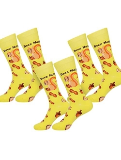 Tc9socks Funny Socks Deez Nuts Meme Socks Squirrel Lovers Socks Fun Socks Unisex Funky Socks Casual Dress Socks