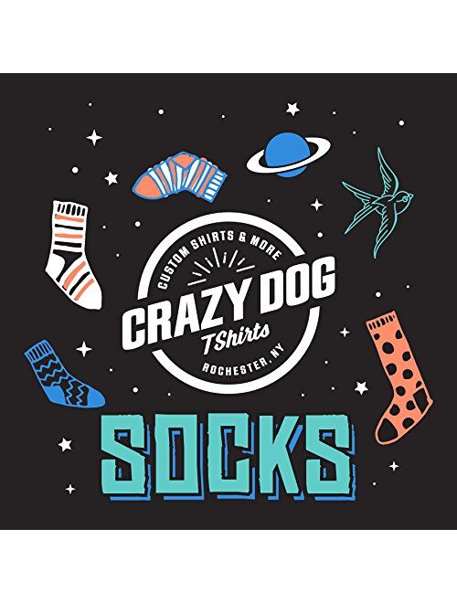 Crazy Dog T-Shirts Mens Eat Sleep Fish Repeat Socks Funny Cool Novelty Fathers Day Fishing Crazy Gift Idea