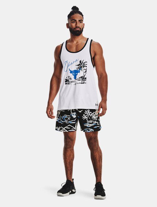 Under Armour Men's Project Rock Hybrid Printed Shorts