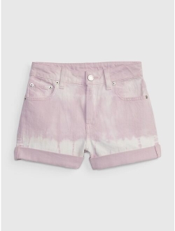 Kids High-Rise Girlfriend Shorts with Washwell