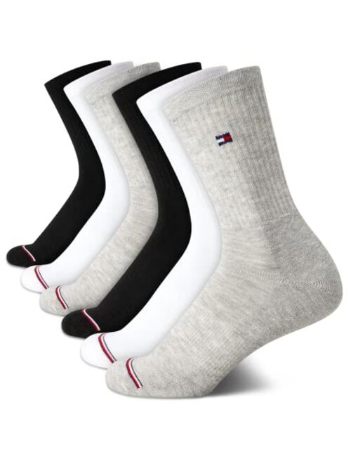 Tommy Hilfiger Women's Athletic Socks - Cushion Crew Socks (6 Pack)