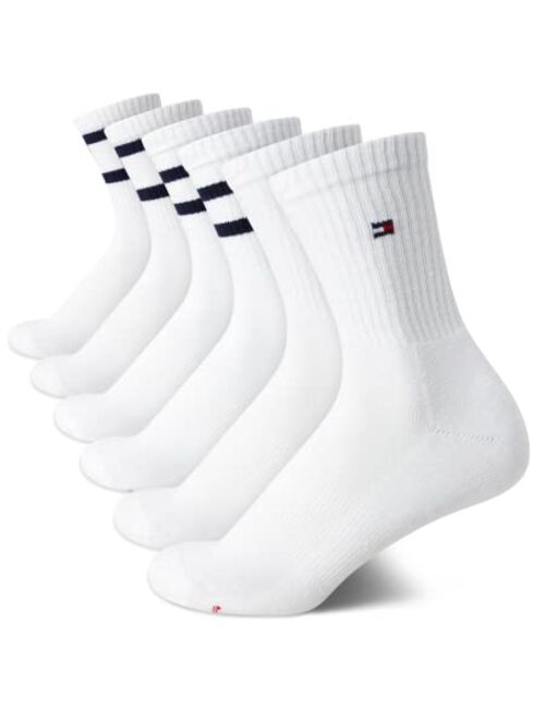 Tommy Hilfiger Women's Athletic Socks - Cushion Crew Socks (6 Pack)