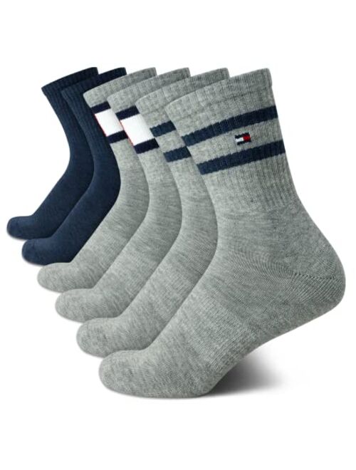 Tommy Hilfiger Women's Athletic Socks - Cushion Crew Socks (6 Pack)