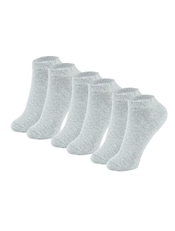 MAGIARTE Womens Ankle Socks Soft Pure Cotton Low Cut Athletic Casual Mutil Color No Show Socks for Women 3/6/12 Pack