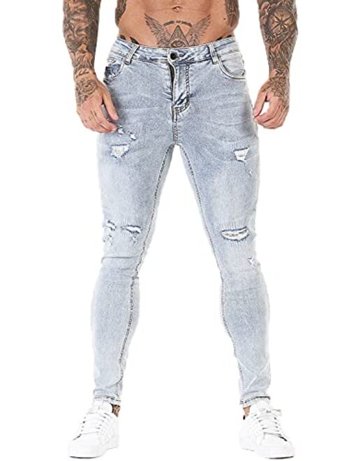 GINGTTO Mens Skinny Jeans Stretch Denim Stylish Jeans for Men