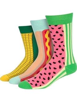 NKPT Fun Socks for Men | Mens Funny Socks, Novelty Socks, Funky Socks Men, Crazy Socks for Men, 3-7 Packs