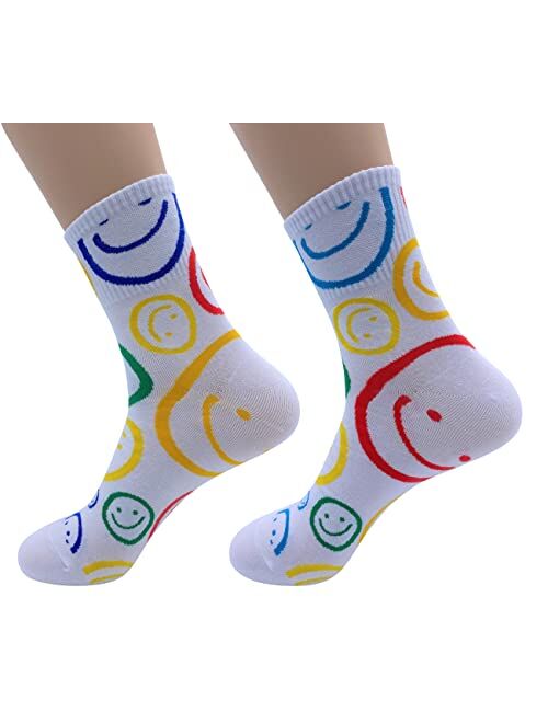 Kmk Socks MK SOCKS Cotton Athletic Sports Running Retro Matching School Socks For Men/Women