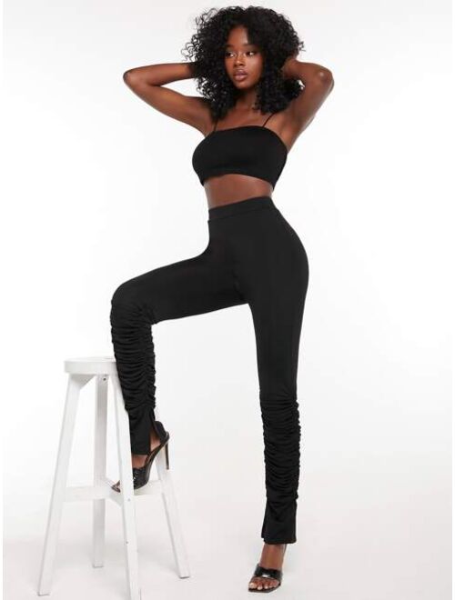 SHEIN SXY High Waist Skinny Stacked Pants