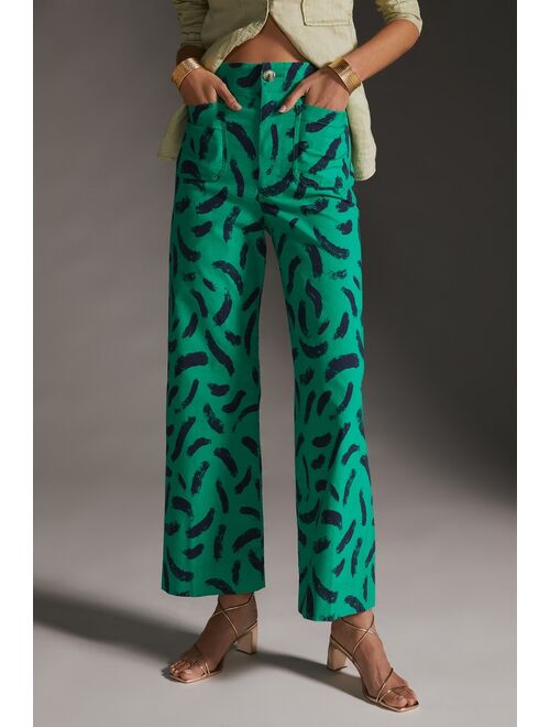 Buy Maeve The Colette Cropped Wide-Leg Pants online | Topofstyle